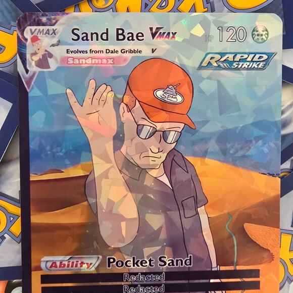 Salt Bae Dale Gribble Meme Pokemon Card - King Of The Hill - Picture 3 of 10